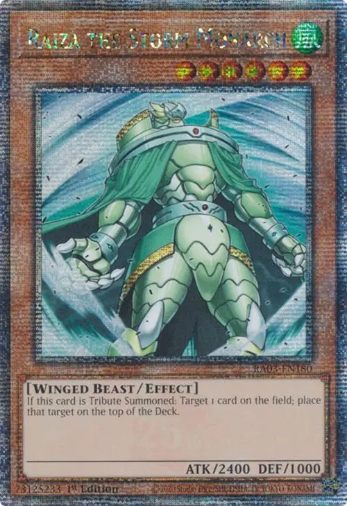 Raiza The Storm Monarch (Quarter Century Secret Rare) [Ra03-En180] Quarter Century Secret Rare 1