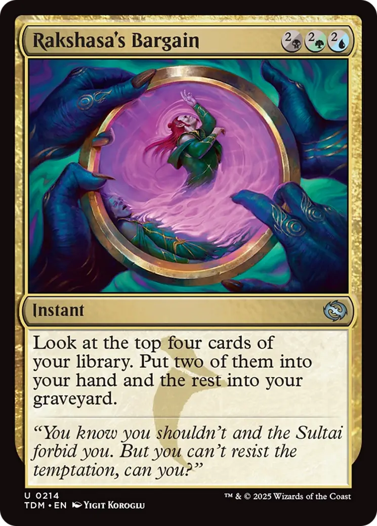 Rakshasa's Bargain [Tarkir: Dragonstorm] 1