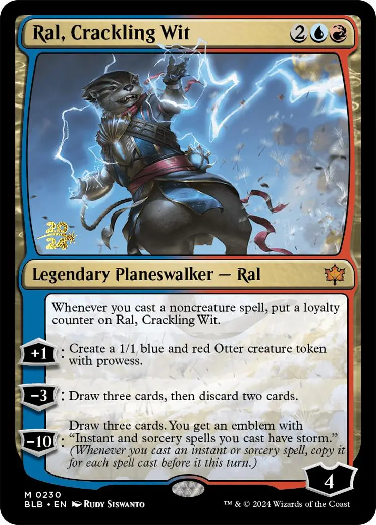 Ral, Crackling Wit [Bloomburrow Prerelease Promos] 1