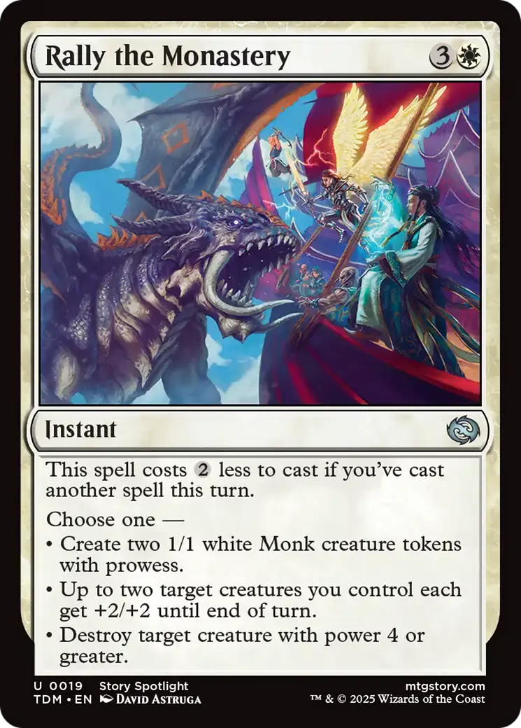 Rally The Monastery [Tarkir: Dragonstorm] 1