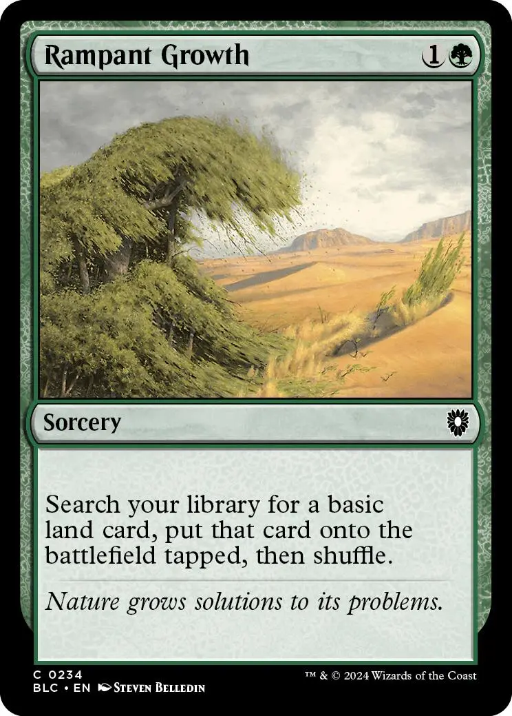 Rampant Growth [Bloomburrow Commander] 1