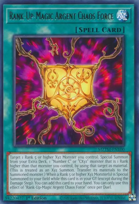 Rank-Up-Magic Argent Chaos Force [Mztm-En100] Rare 1