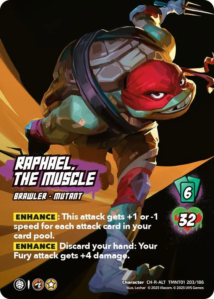 Raphael, The Muscle (Alternate Art) (203) - Teenage Mutant Ninja Turtles (Tmnt) 1