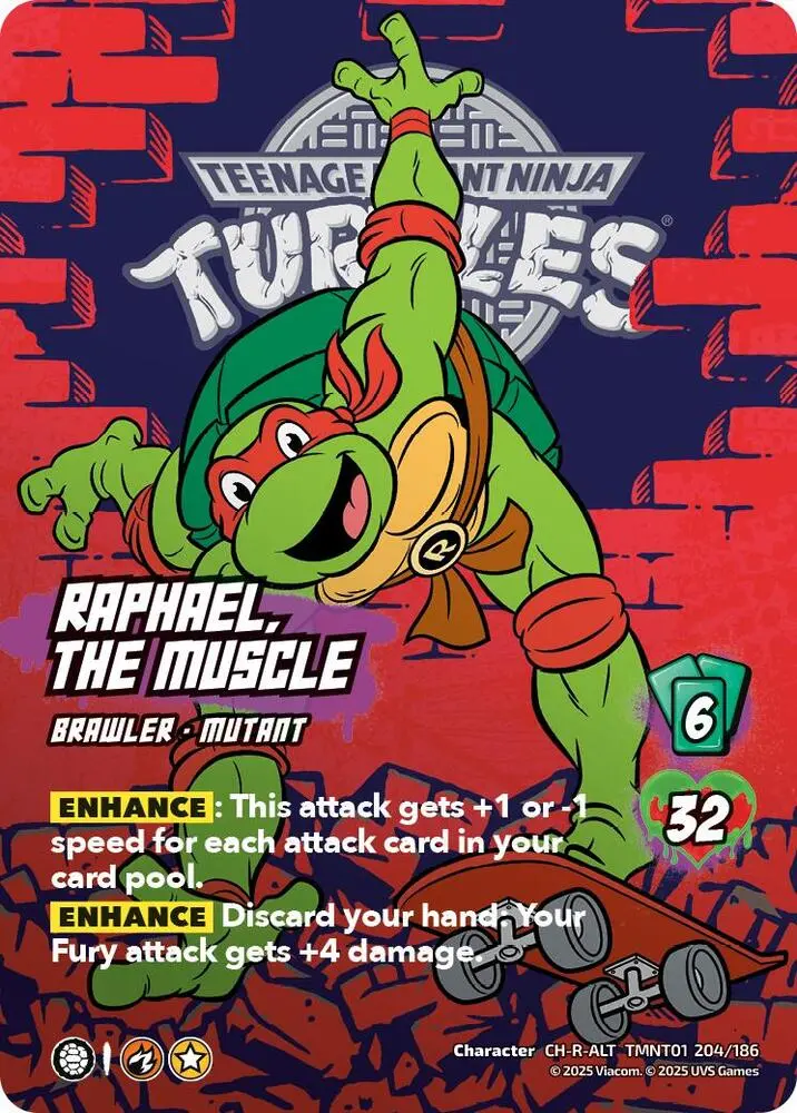 Raphael, The Muscle (Alternate Art) (204) - Teenage Mutant Ninja Turtles (Tmnt) 1