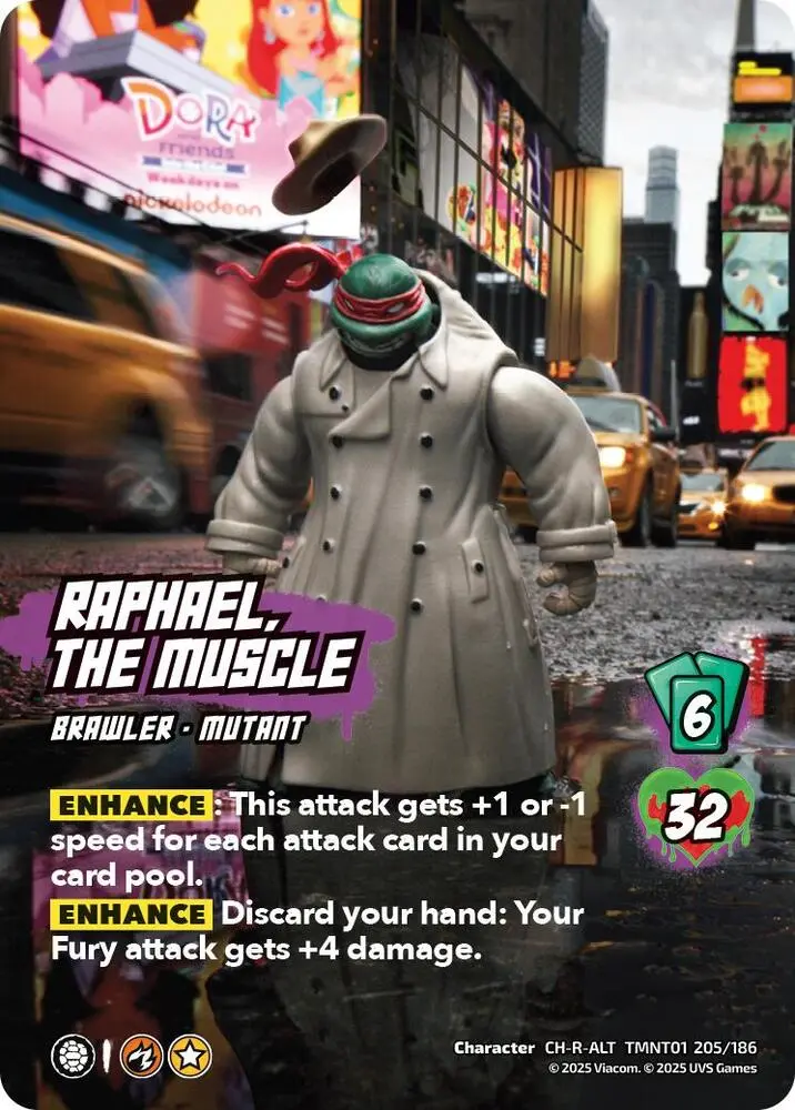 Raphael, The Muscle (Alternate Art) (205) - Teenage Mutant Ninja Turtles (Tmnt) 1
