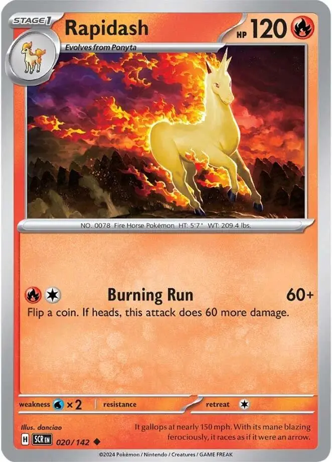 Rapidash (020/142) [Scarlet & Violet: Stellar Crown] 1
