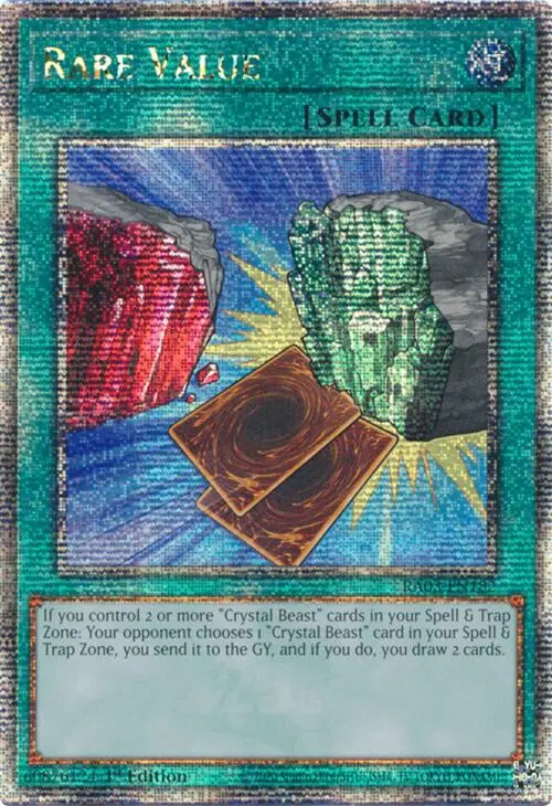Rare Value (Quarter Century Secret Rare) [Ra03-En182] Quarter Century Secret Rare 1