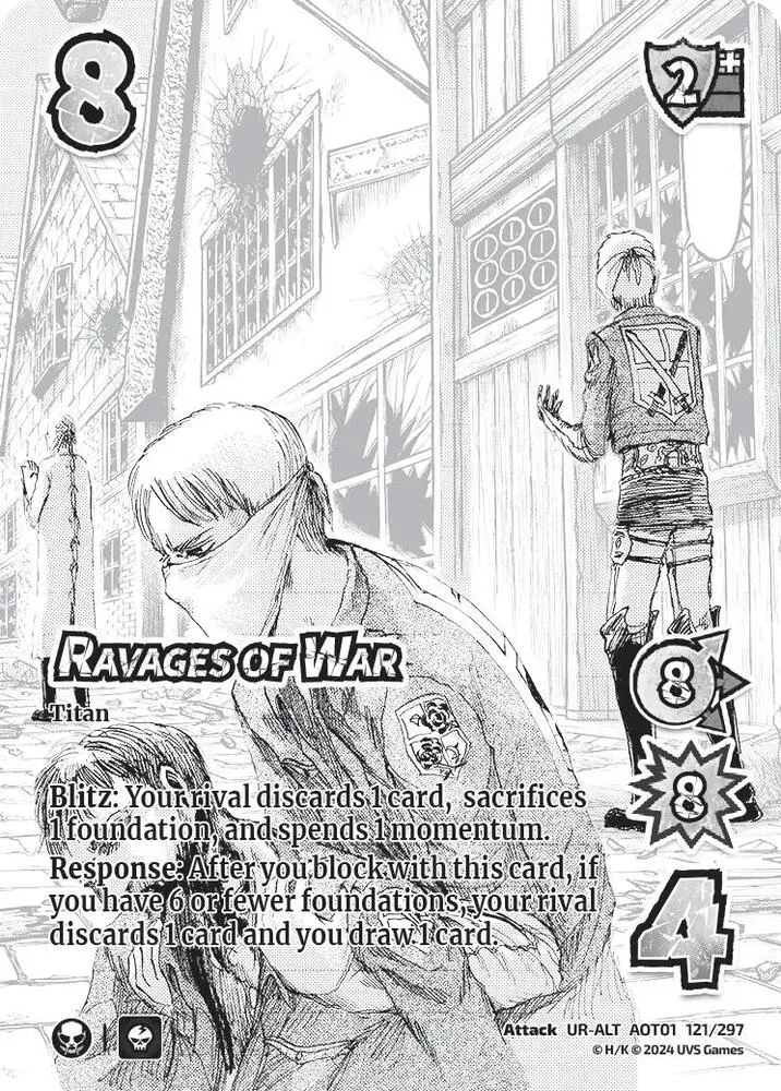 Ravages Of War (Alternate Art) - Attack On Titan: Battle For Humanity (Aot1) 1