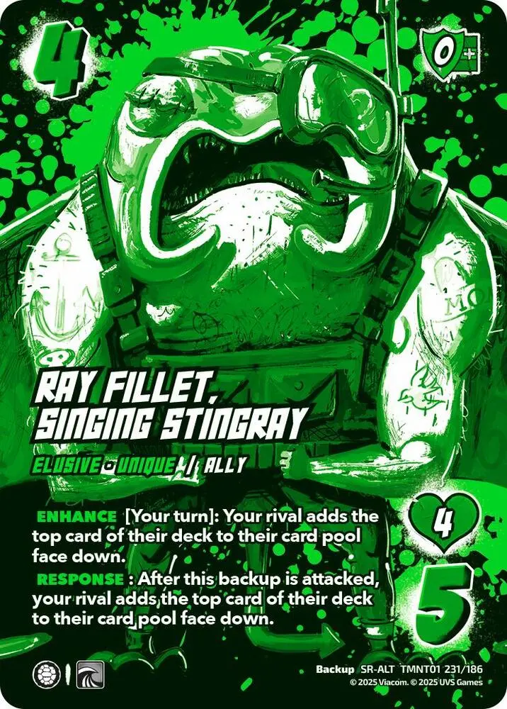Ray Fillet, Singing Stingray (Alternate Art) - Teenage Mutant Ninja Turtles (Tmnt) 1