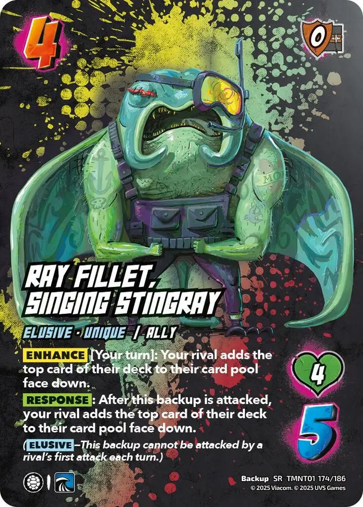 Ray Fillet, Singing Stingray - Teenage Mutant Ninja Turtles (Tmnt) 1