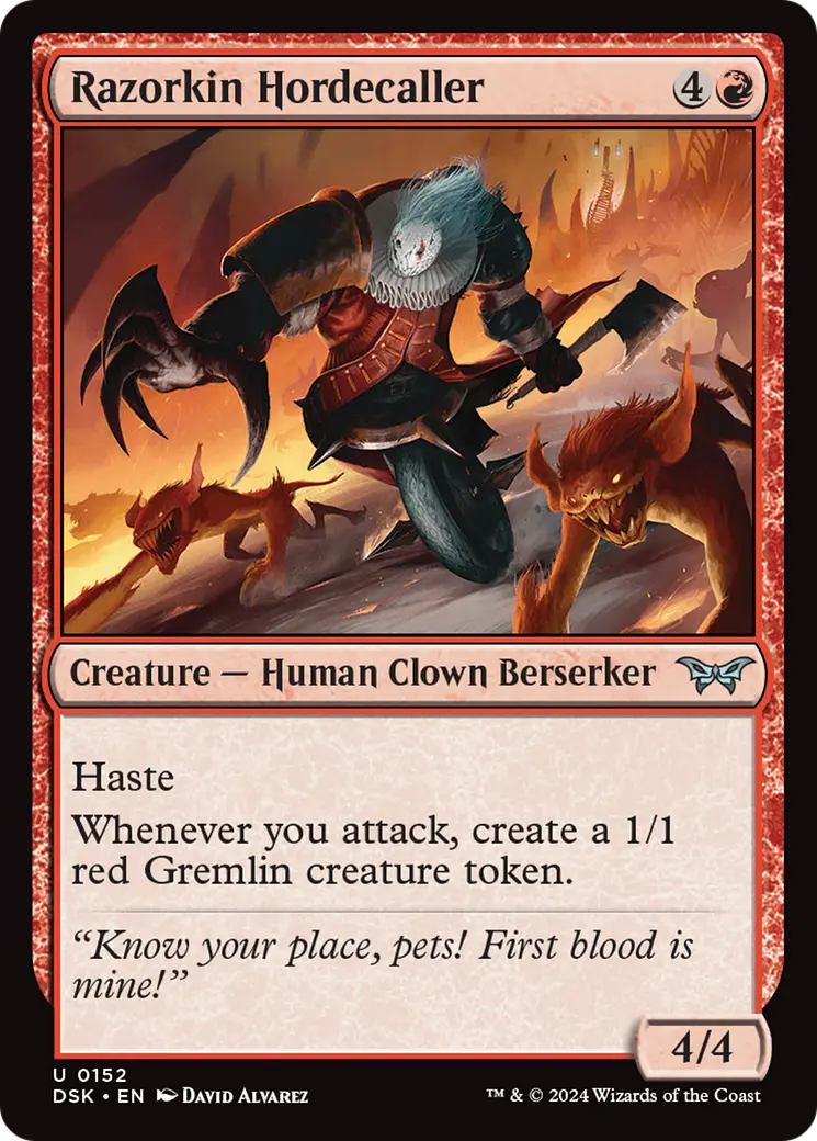 Razorkin Hordecaller [Duskmourn: House Of Horror] 1
