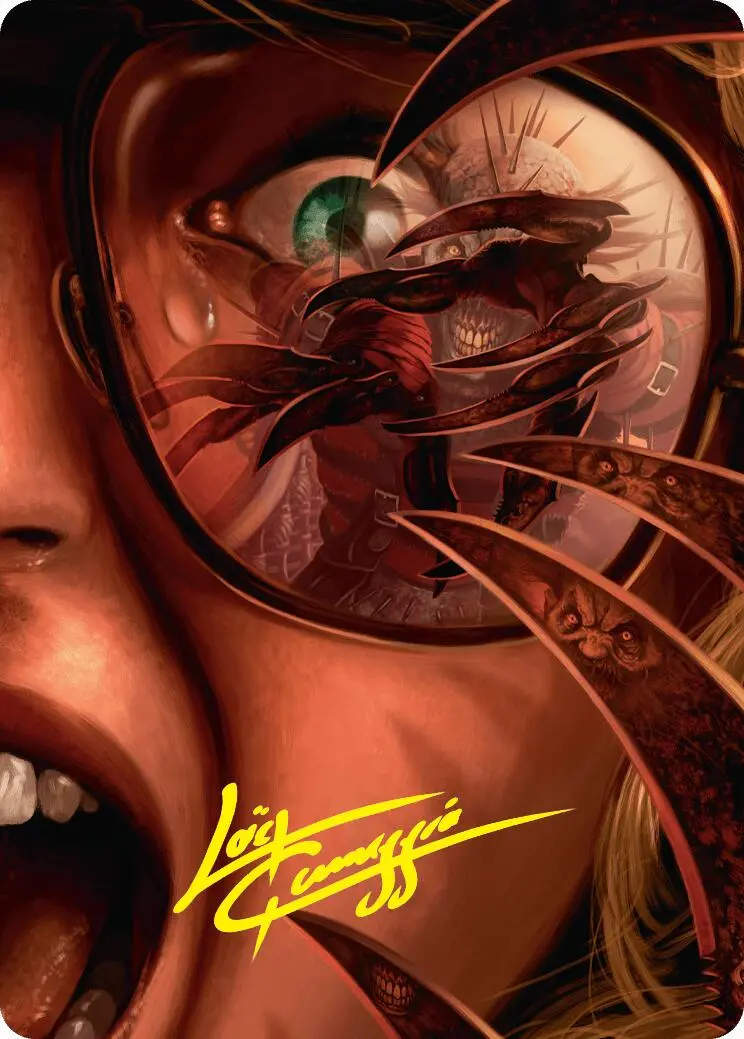 Razorkin Needlehead Art Card (Gold-Stamped Signature) [Duskmourn: House Of Horror Art Series] 1
