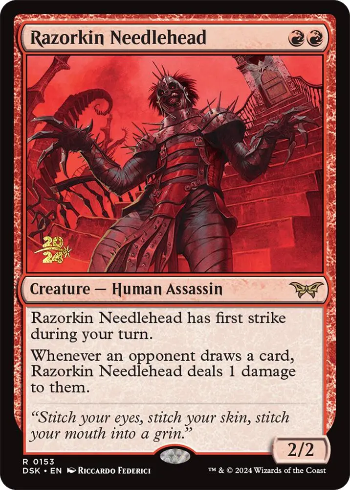 Razorkin Needlehead [Duskmourn: House Of Horror Prerelease Promos] 1