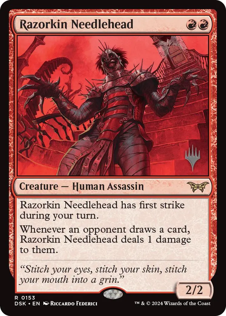 Razorkin Needlehead (Promo Pack) [Duskmourn: House Of Horror Promos] 1
