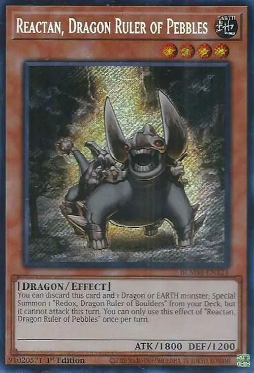 Reactan, Dragon Ruler Of Pebbles [Blmm-En121] Secret Rare 1