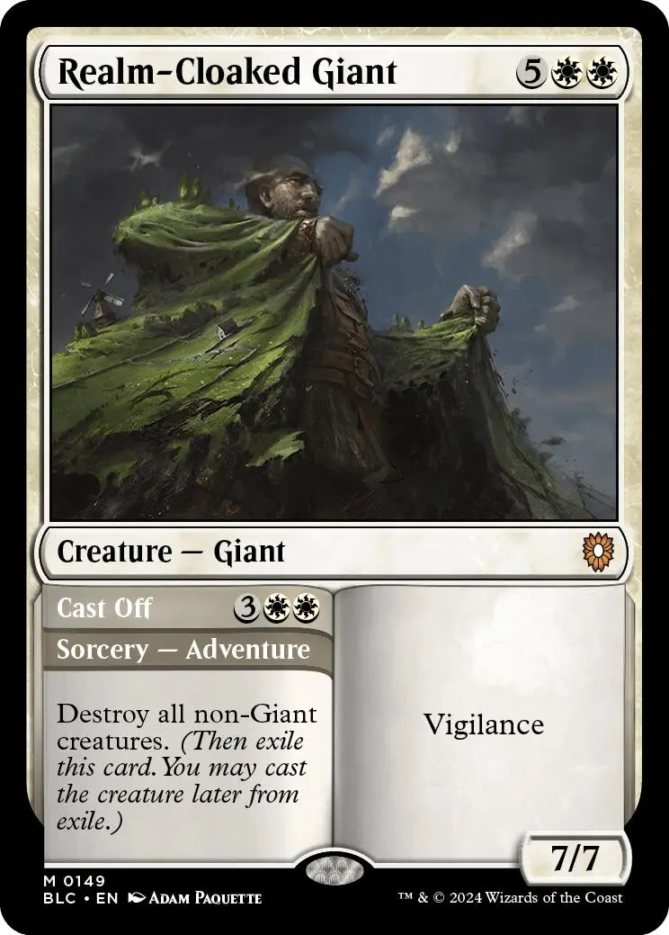 Realm-Cloaked Giant [Bloomburrow Commander] 1