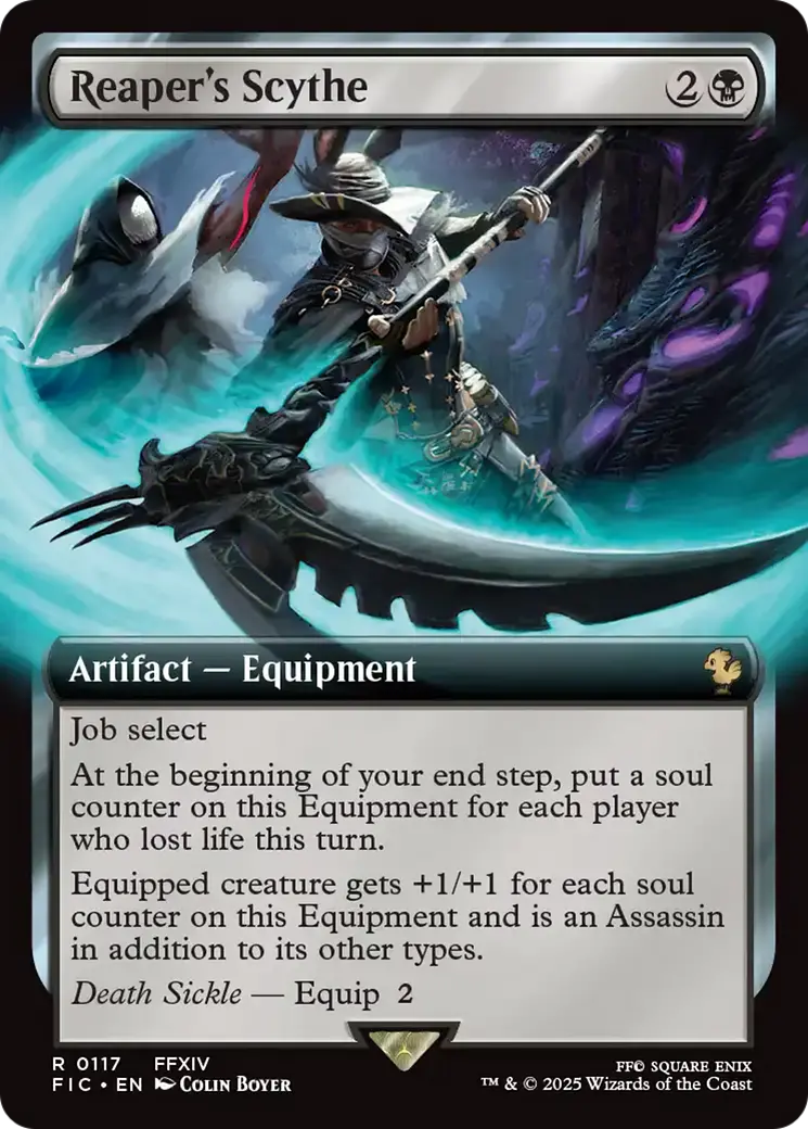 Reaper's Scythe (Extended Art) [Final Fantasy Commander] 1