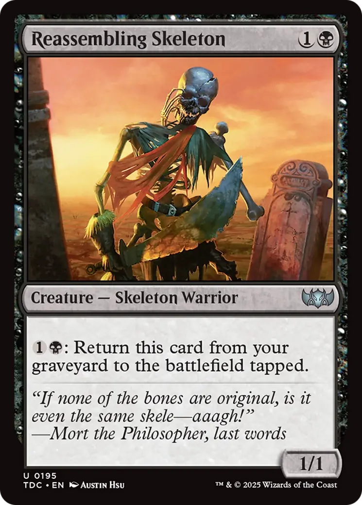 Reassembling Skeleton [Tarkir: Dragonstorm Commander] 1