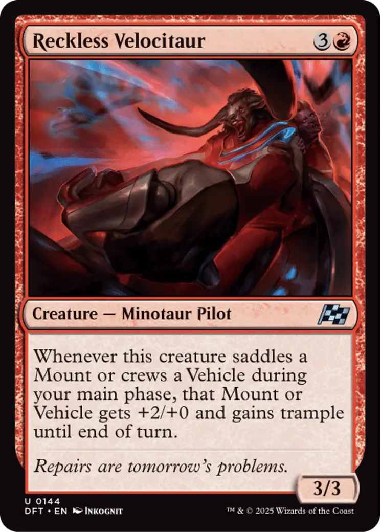 Reckless Velocitaur [Aetherdrift] 1
