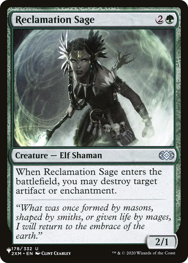 Reclamation Sage (2Xm) [The List] 1