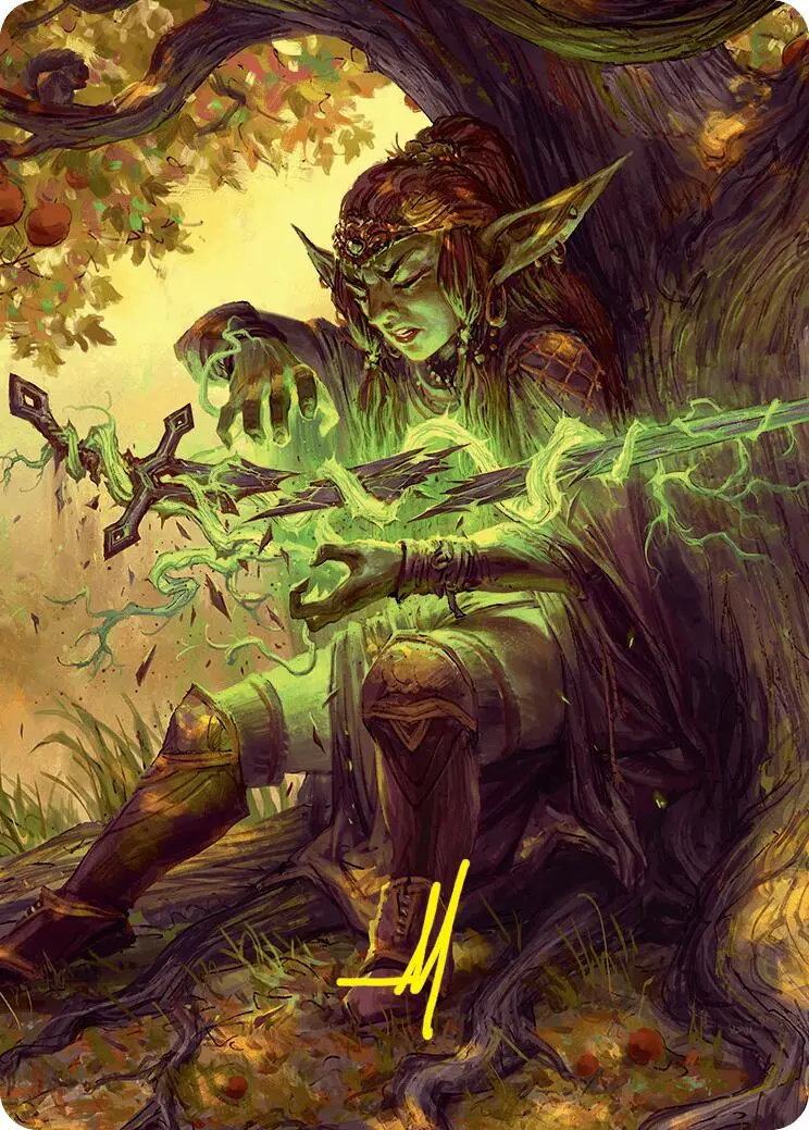 Reclamation Sage Art Card (45/54) (Gold-Stamped Signature) [Foundations Art Series] 1