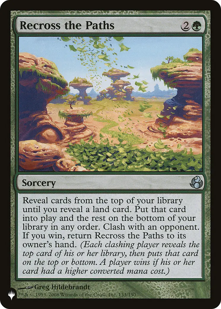Recross The Paths [The List] 1