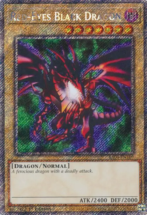 Red-Eyes Black Dragon (4Th Art) [Ra04-En109] Platinum Secret Rare 1
