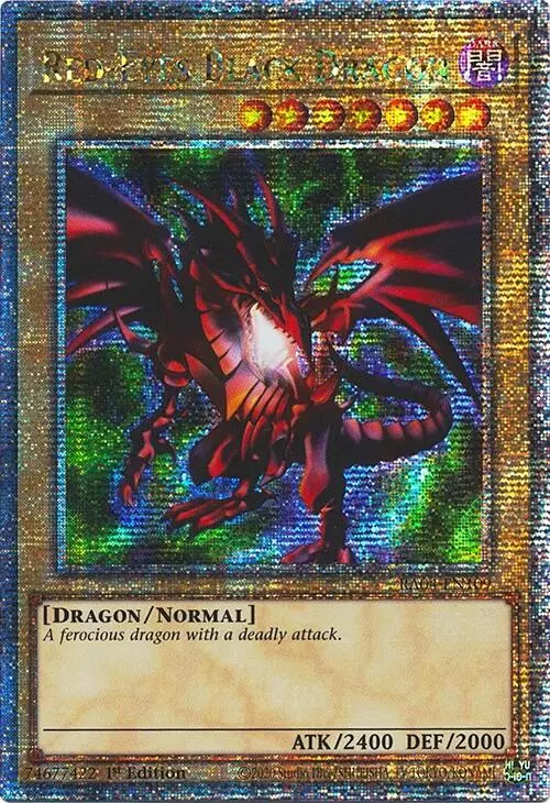 Red-Eyes Black Dragon (4Th Art) [Ra04-En109] Quarter Century Secret Rare 1