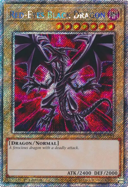 Red-Eyes Black Dragon (Platinum Secret Rare) [Ra03-En081] Platinum Secret Rare 1