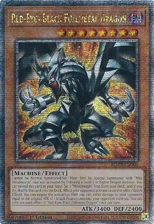 Red-Eyes Black Fullmetal Dragon (Quarter Century Secret Rare) [Rota-En005] Quarter Century Secret Rare 1