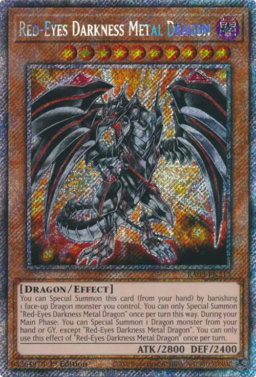 Red-Eyes Darkness Metal Dragon (Platinum Secret Rare) [Ra03-En212] Platinum Secret Rare 1