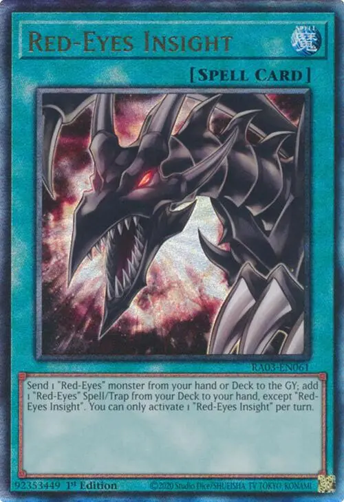 Red-Eyes Insight (Utr) [Ra03-En061] Prismatic Ultimate Rare 1