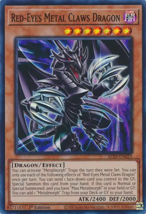 Red-Eyes Metal Claws Dragon [Alin-En025] Super Rare 1