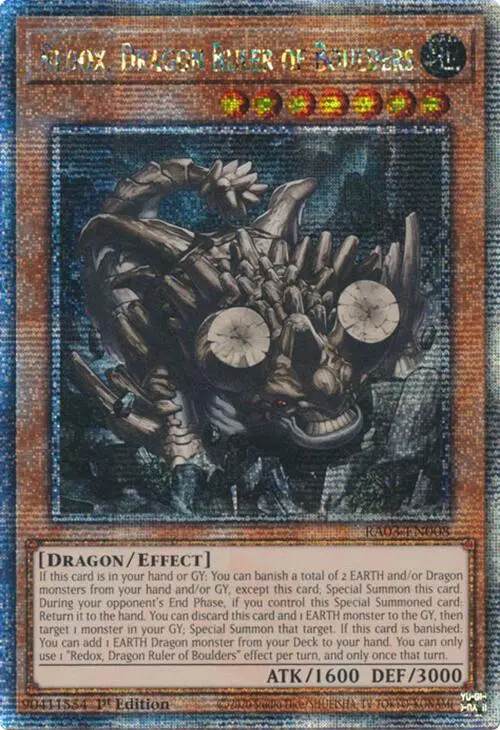 Redox, Dragon Ruler Of Boulders (Quarter Century Secret Rare) [Ra03-En008] Quarter Century Secret Rare 1