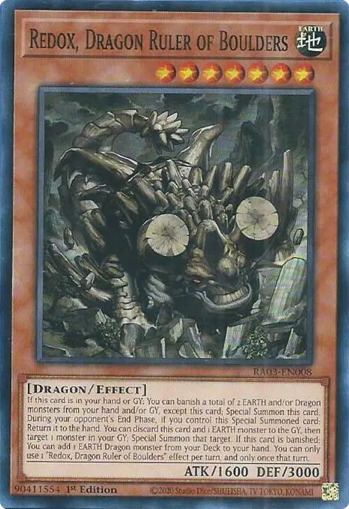 Redox, Dragon Ruler Of Boulders [Ra03-En008] Super Rare 1