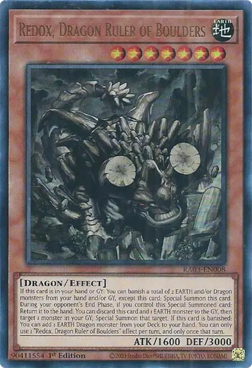 Redox, Dragon Ruler Of Boulders (Ur) [Ra03-En008] Ultra Rare 1