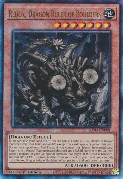 Redox, Dragon Ruler Of Boulders (Utr) [Ra03-En008] Prismatic Ultimate Rare 1