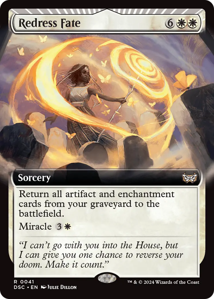 Redress Fate (Extended Art) [Duskmourn: House Of Horror Commander] 1