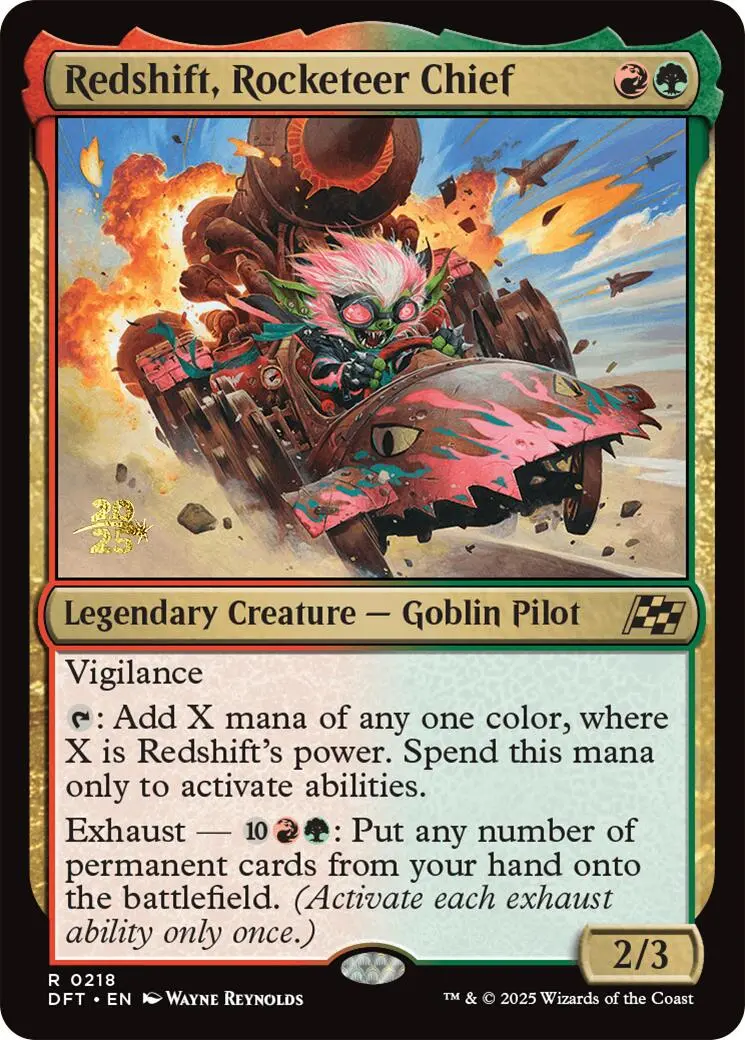 Redshift, Rocketeer Chief [Aetherdrift Prerelease Promos] 1