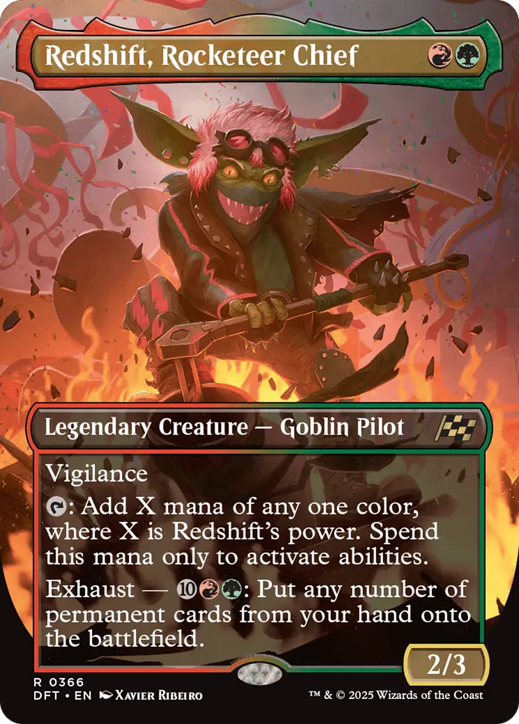 Redshift, Rocketeer Chief (Borderless) [Aetherdrift] 1