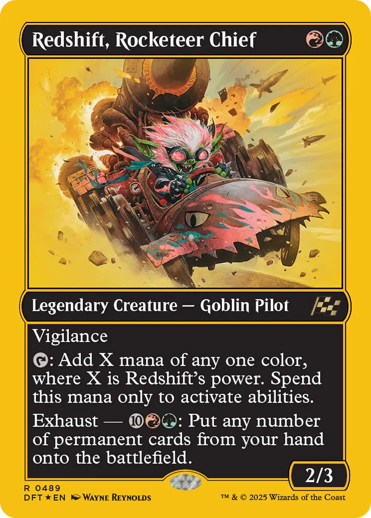 Redshift, Rocketeer Chief (First-Place Foil) [Aetherdrift] 1