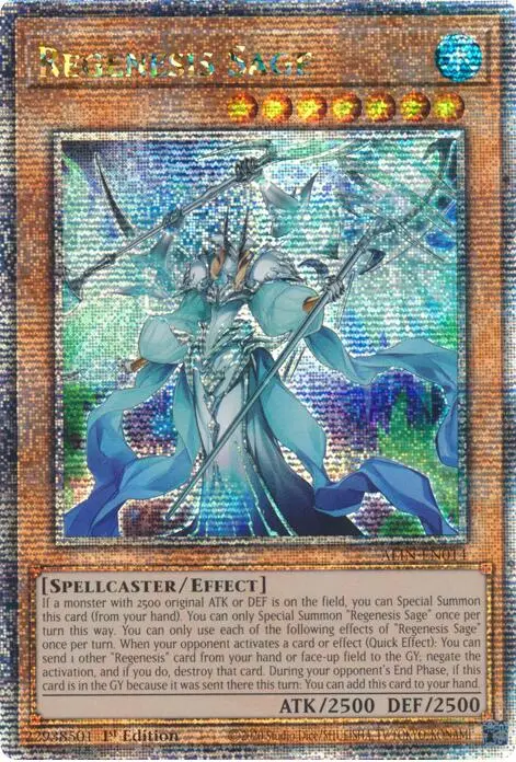 Regenesis Sage [Alin-En014] Quarter Century Secret Rare 1