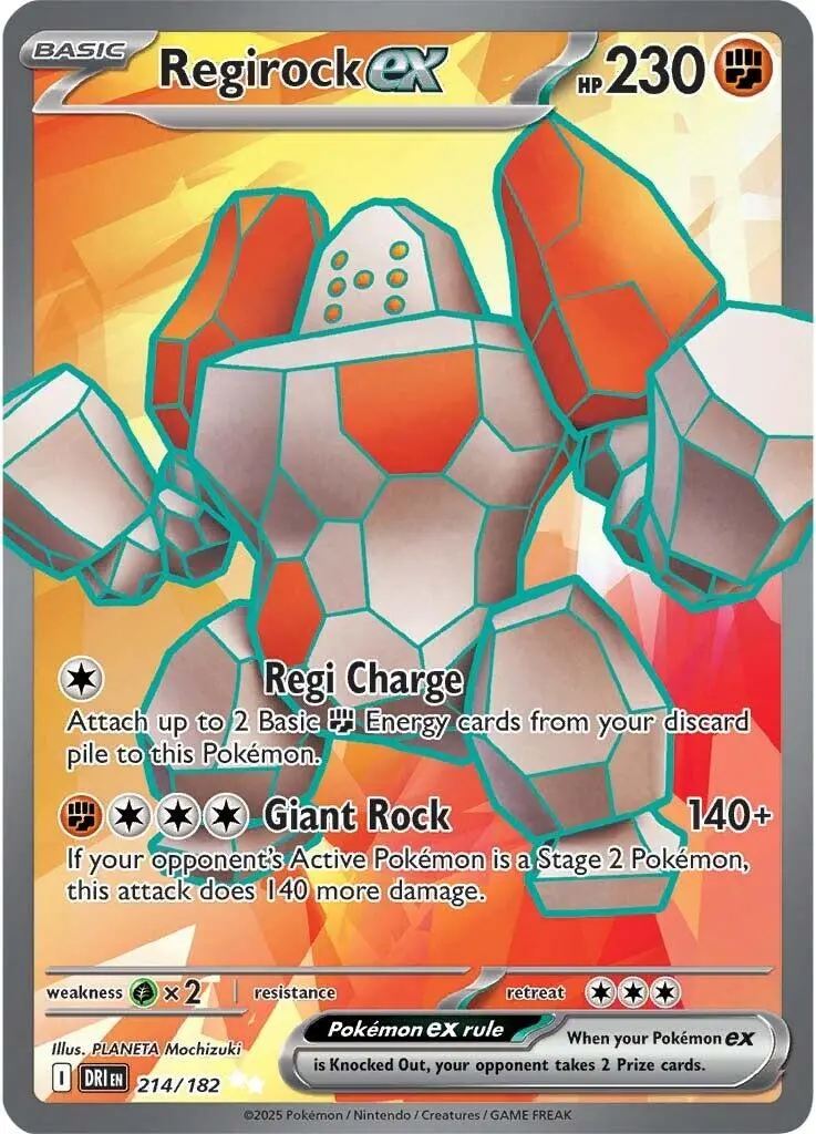 Regirock Ex (214/182) [Scarlet & Violet: Destined Rivals] 1