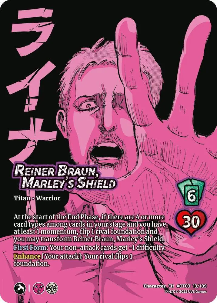 Reiner Braun, Marley's Shield // Armored Titan, Finale 1
