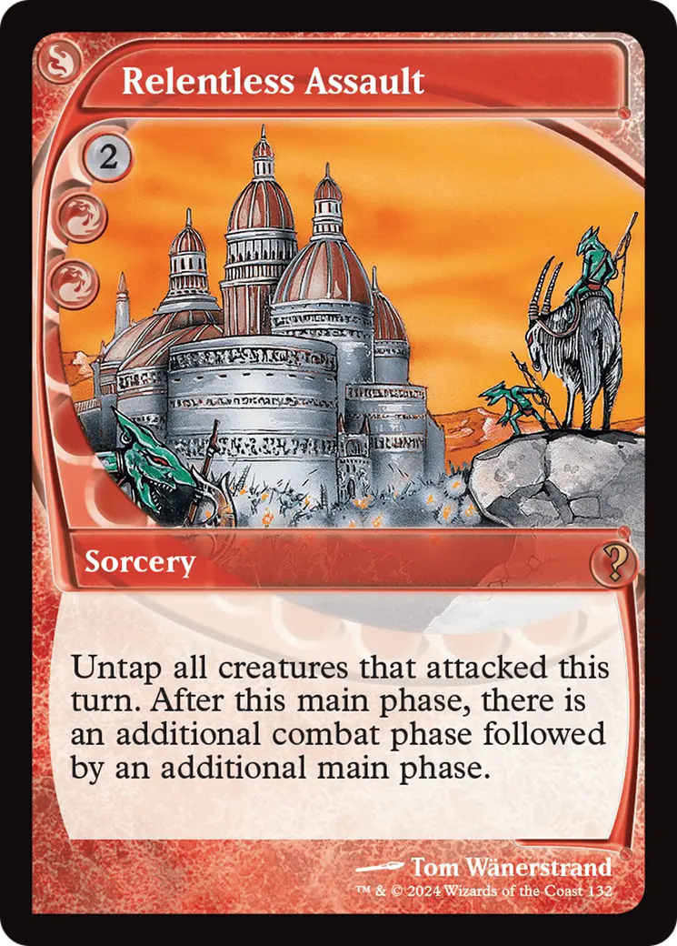 Relentless Assault (Future Sight) [Mystery Booster 2] 1