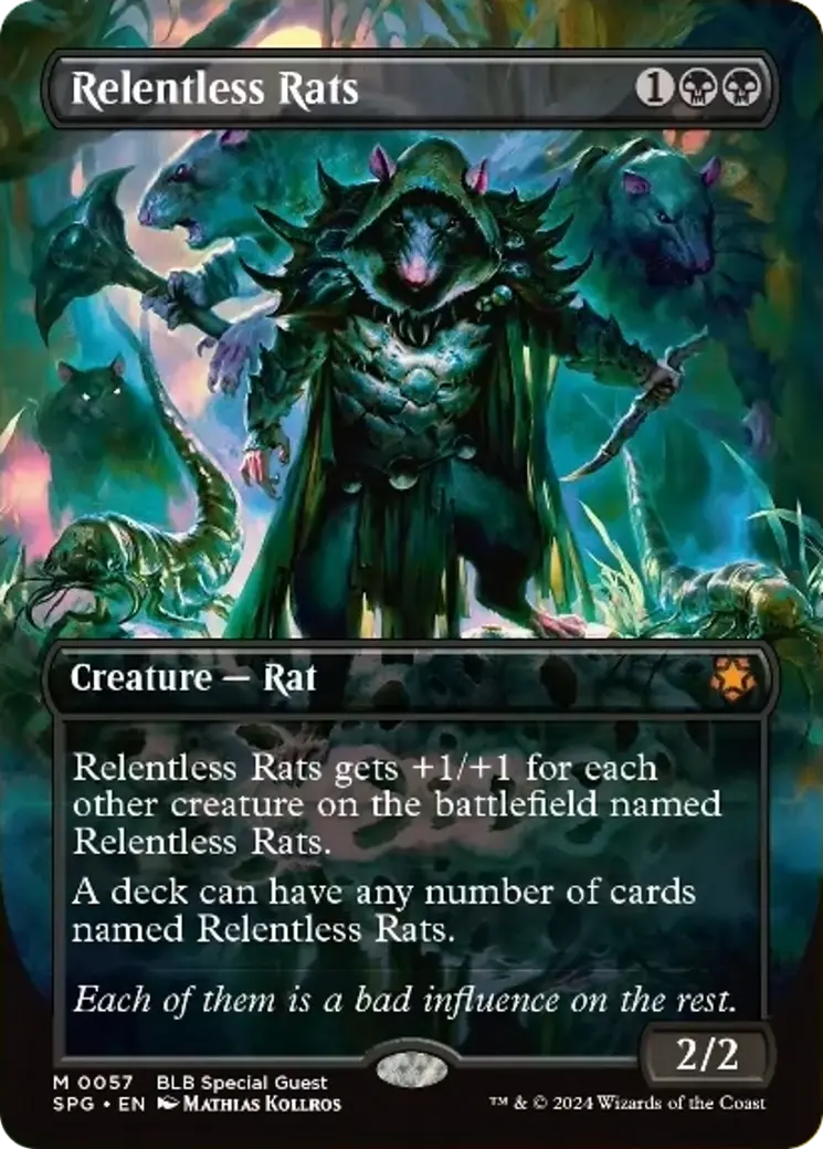 Relentless Rats (Borderless) [Bloomburrow Special Guests] 1
