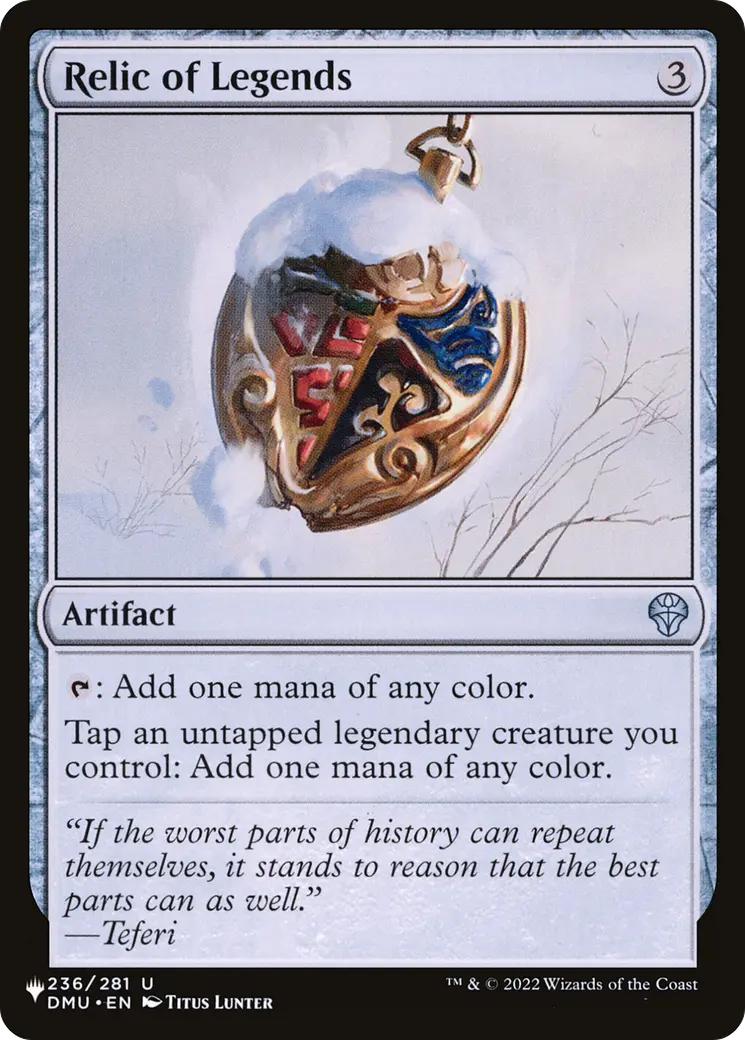Relic Of Legends [The List] 1