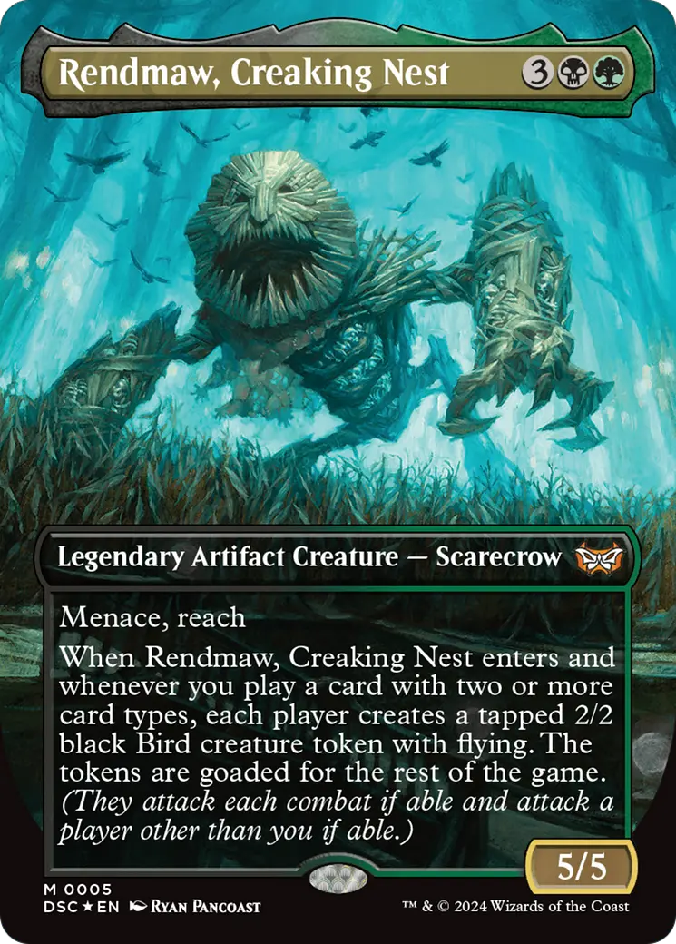 Rendmaw, Creaking Nest (Borderless) [Duskmourn: House Of Horror Commander] 1