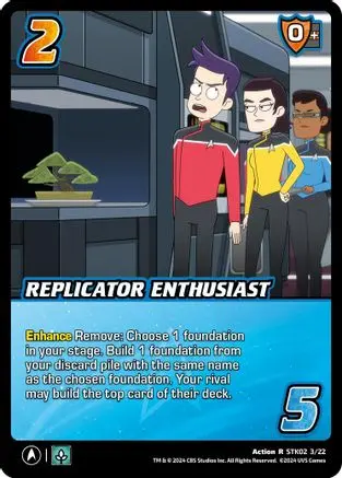 Replicator Enthusiast - Stk02 3/22 - R - Holofoil 1