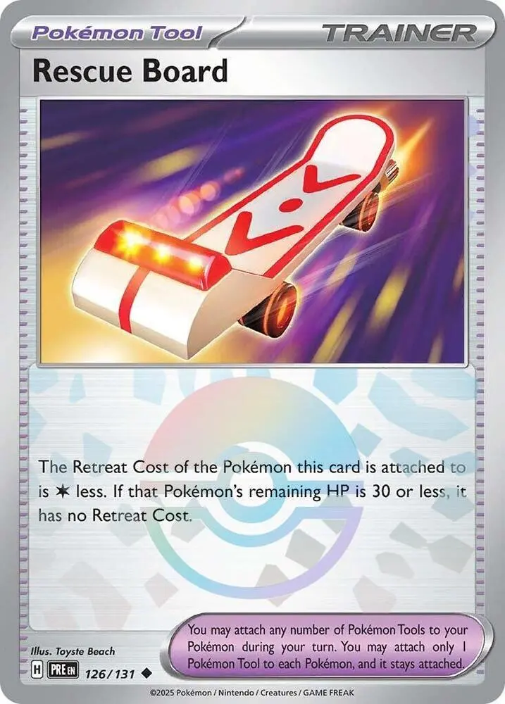 Rescue Board (126/131) (Poke Ball Pattern) [Scarlet & Violet: Prismatic Evolutions] 1